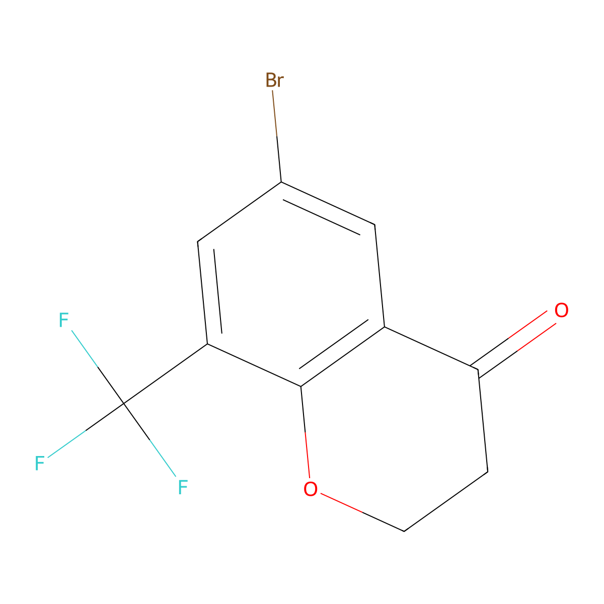 6-Bromo-8-(trifluoromethyl)chroman-4-one molecular structure, CAS 1260012-87-0