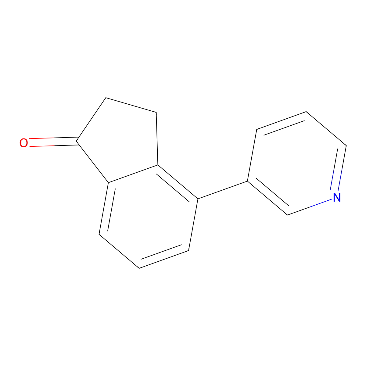 4-(Pyridin-3-yl)-2,3-dihydro-1H-inden-1-one molecular structure, CAS 1260013-42-0