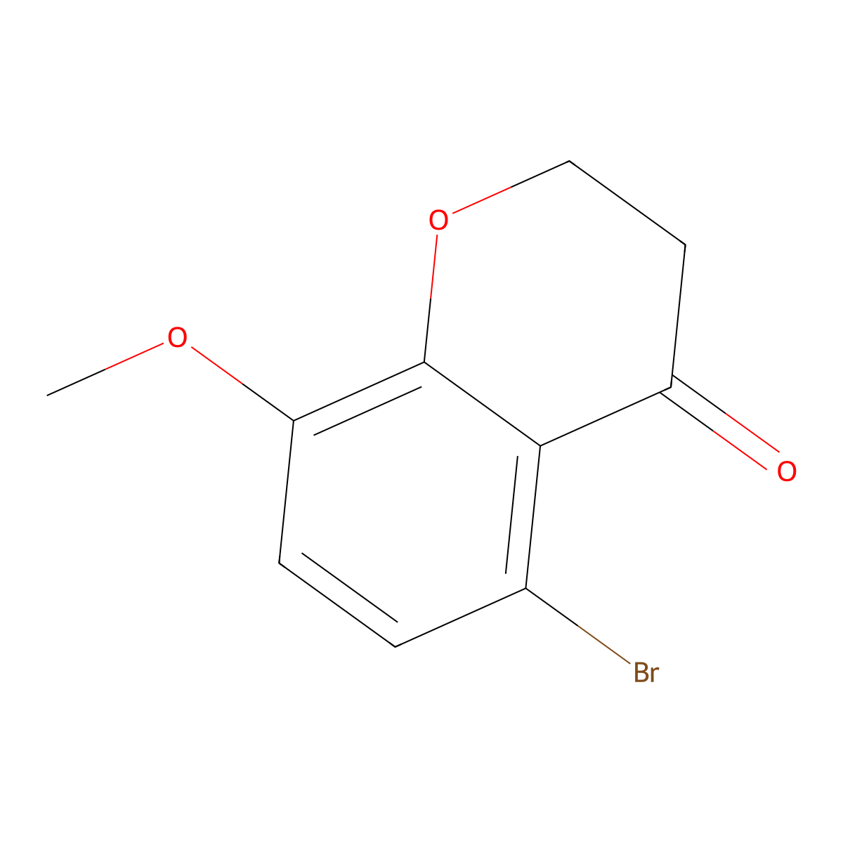 5-Bromo-8-methoxychroman-4-one molecular structure, CAS 1260017-28-4
