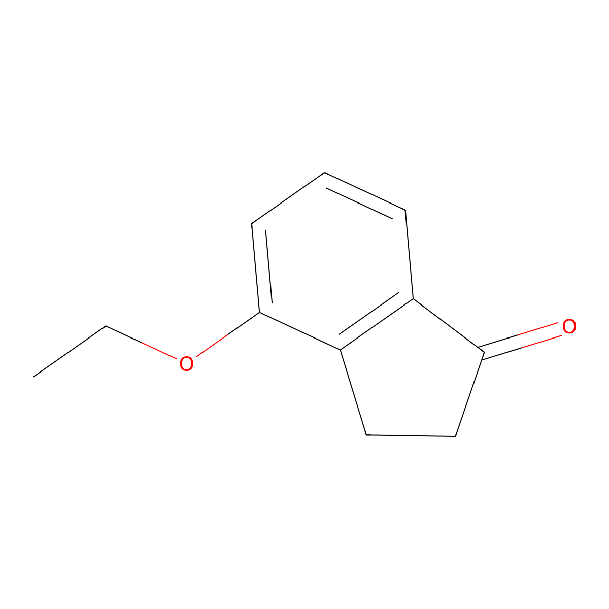 4-Ethoxy-2,3-dihydro-1H-inden-1-one molecular structure, CAS 1260017-55-7