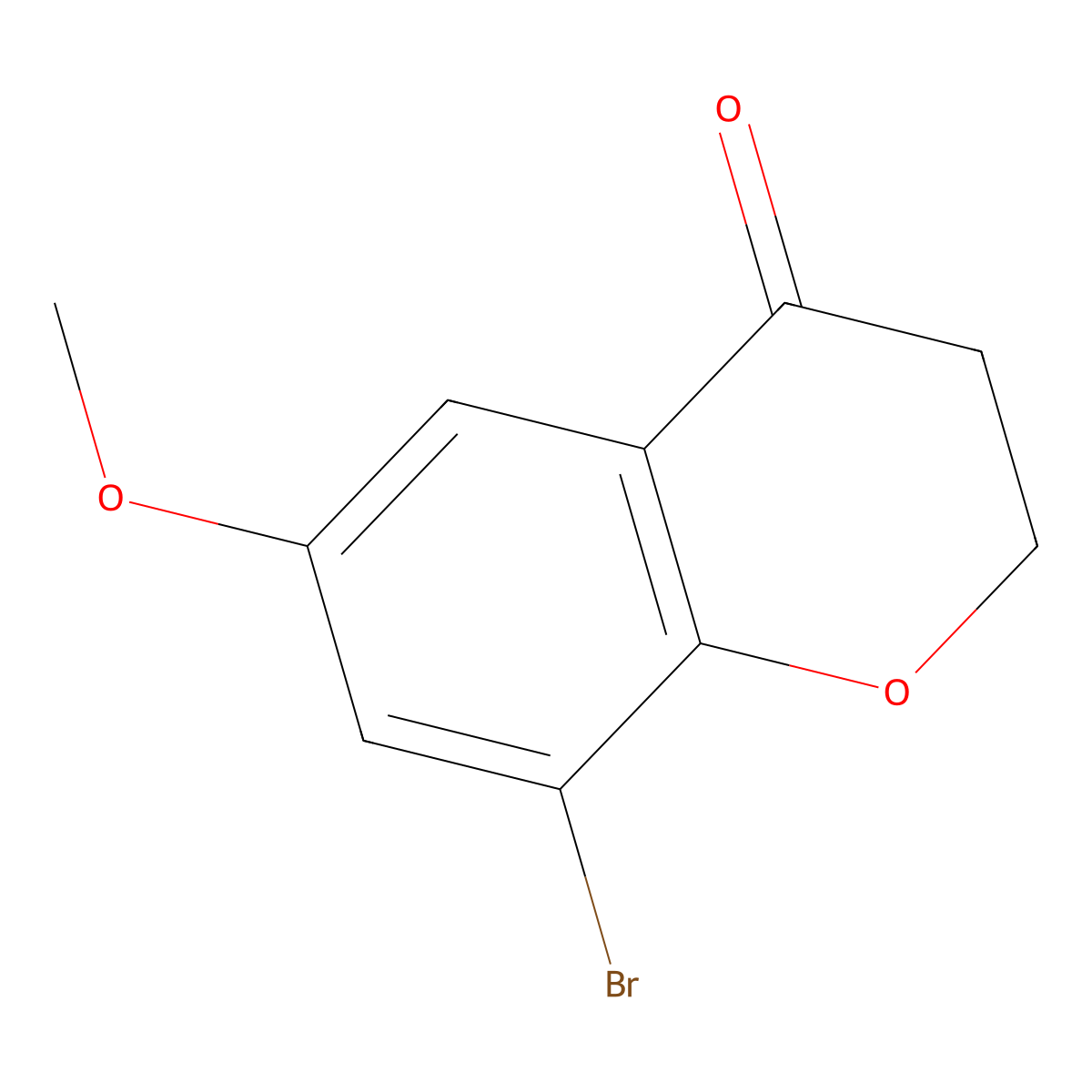 8-Bromo-6-methoxychroman-4-one molecular structure, CAS 1260018-90-3