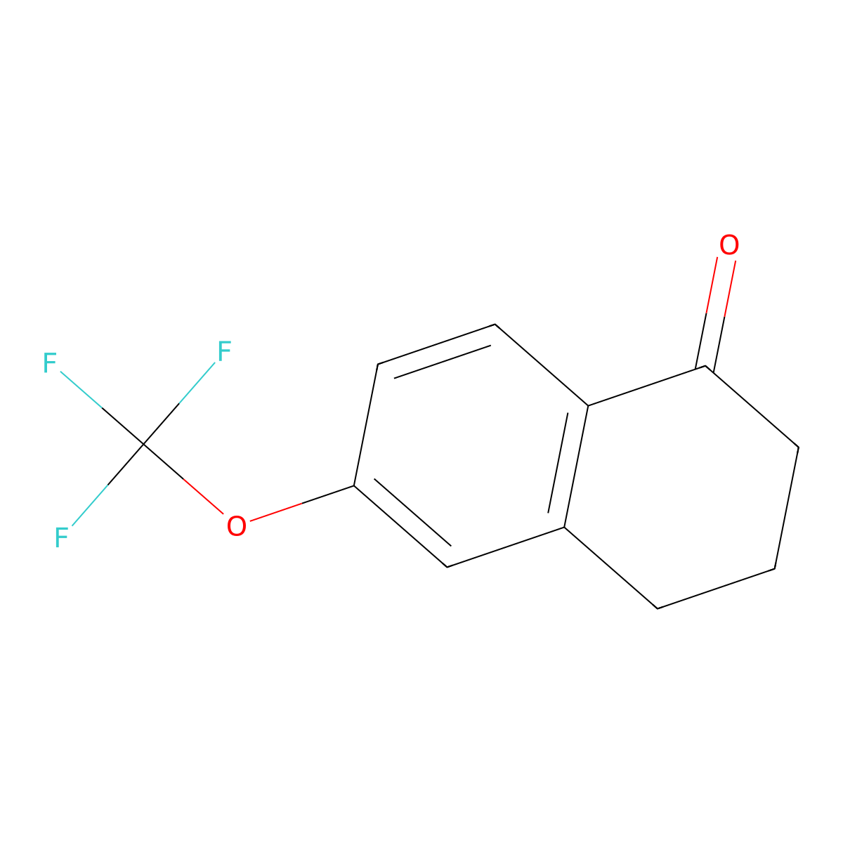 6-(trifluoromethoxy)-3,4-dihydronaphthalen-1(2H)-one molecular structure, CAS 1260019-45-1