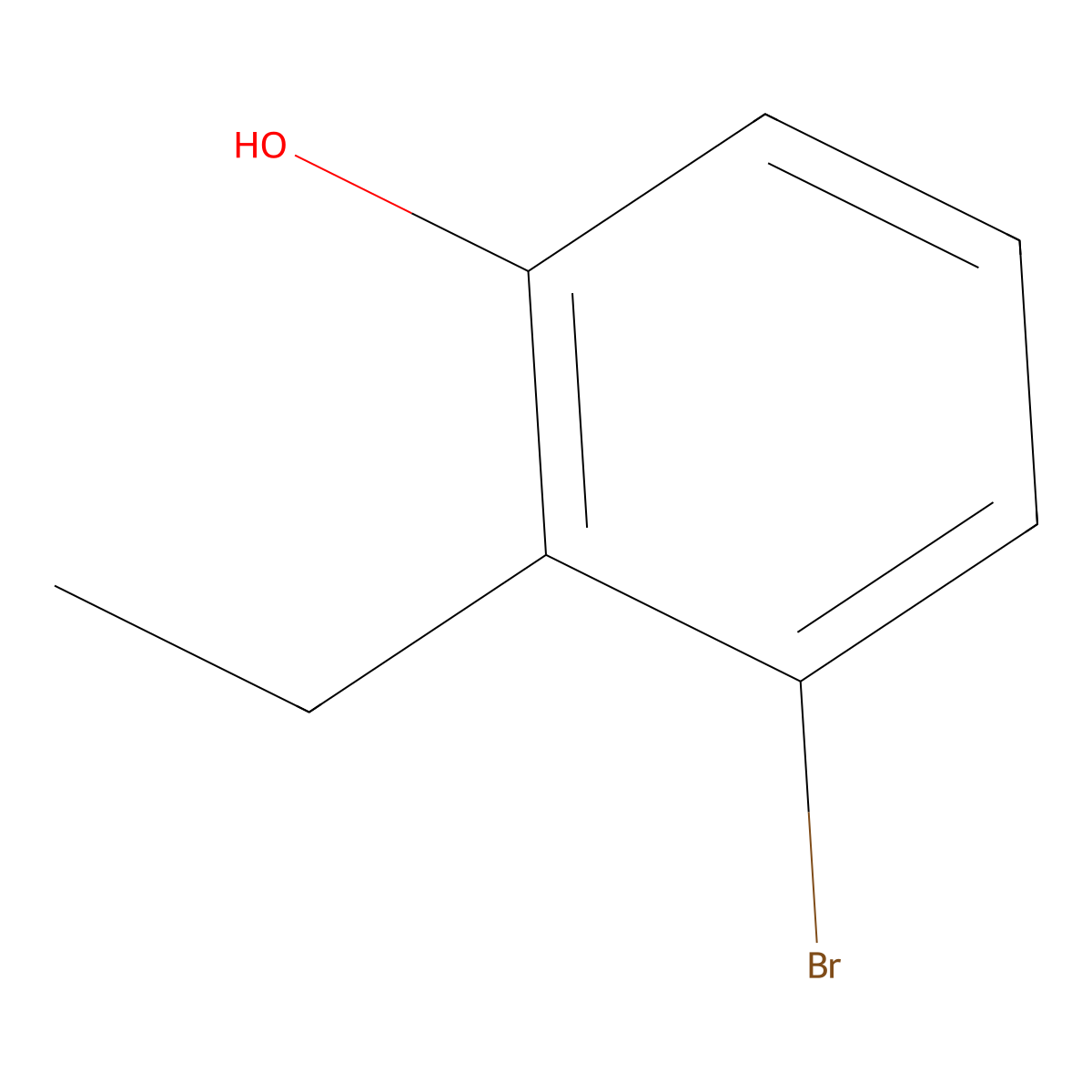 3-Bromo-2-ethylphenol molecular structure, CAS 1260022-84-1