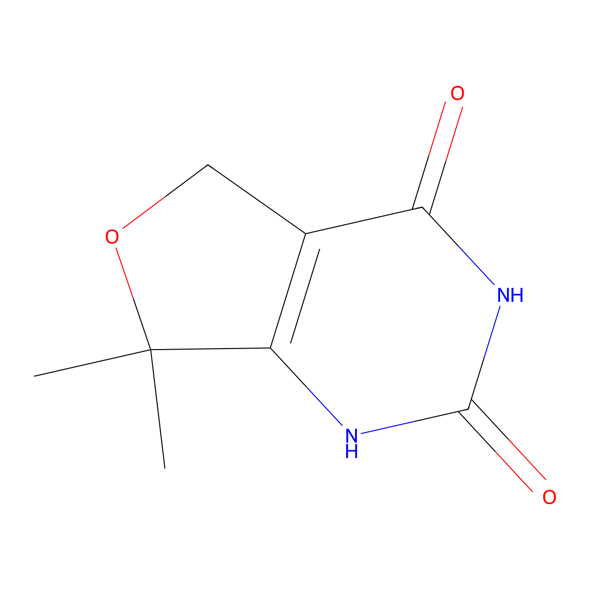 7,7-Dimethyl-5,7-dihydrofuro[3,4-d]pyrimidine-2,4(1H,3H)-dione molecular structure, CAS 1260088-71-8