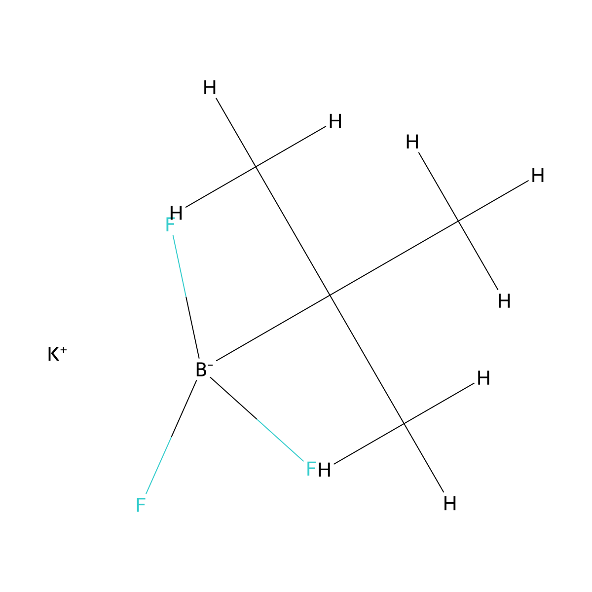 Potassium tert-butyltrifluoroboranuide molecular structure, CAS 1260112-05-7