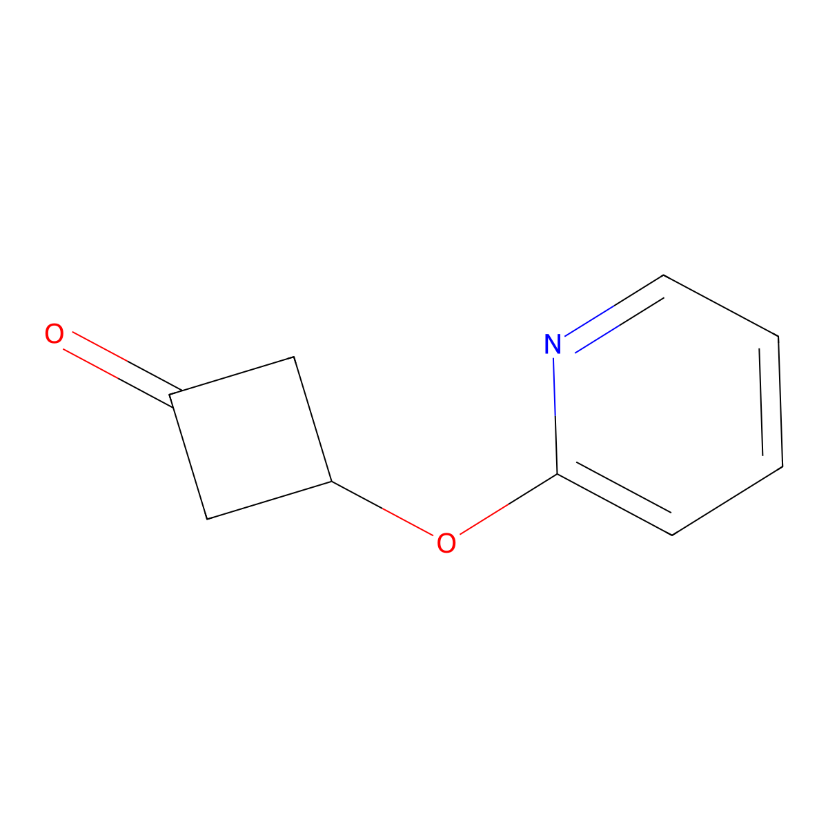 3-(Pyridin-2-yloxy)cyclobutan-1-one molecular structure, CAS 1260161-21-4