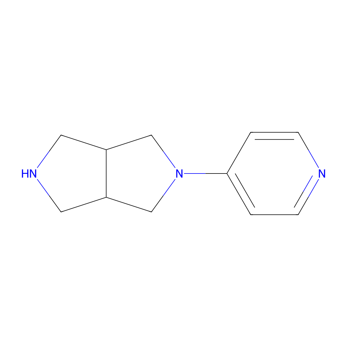 2-(Pyridin-4-YL)octahydropyrrolo[3,4-C]pyrrole molecular structure, CAS 1260228-13-4