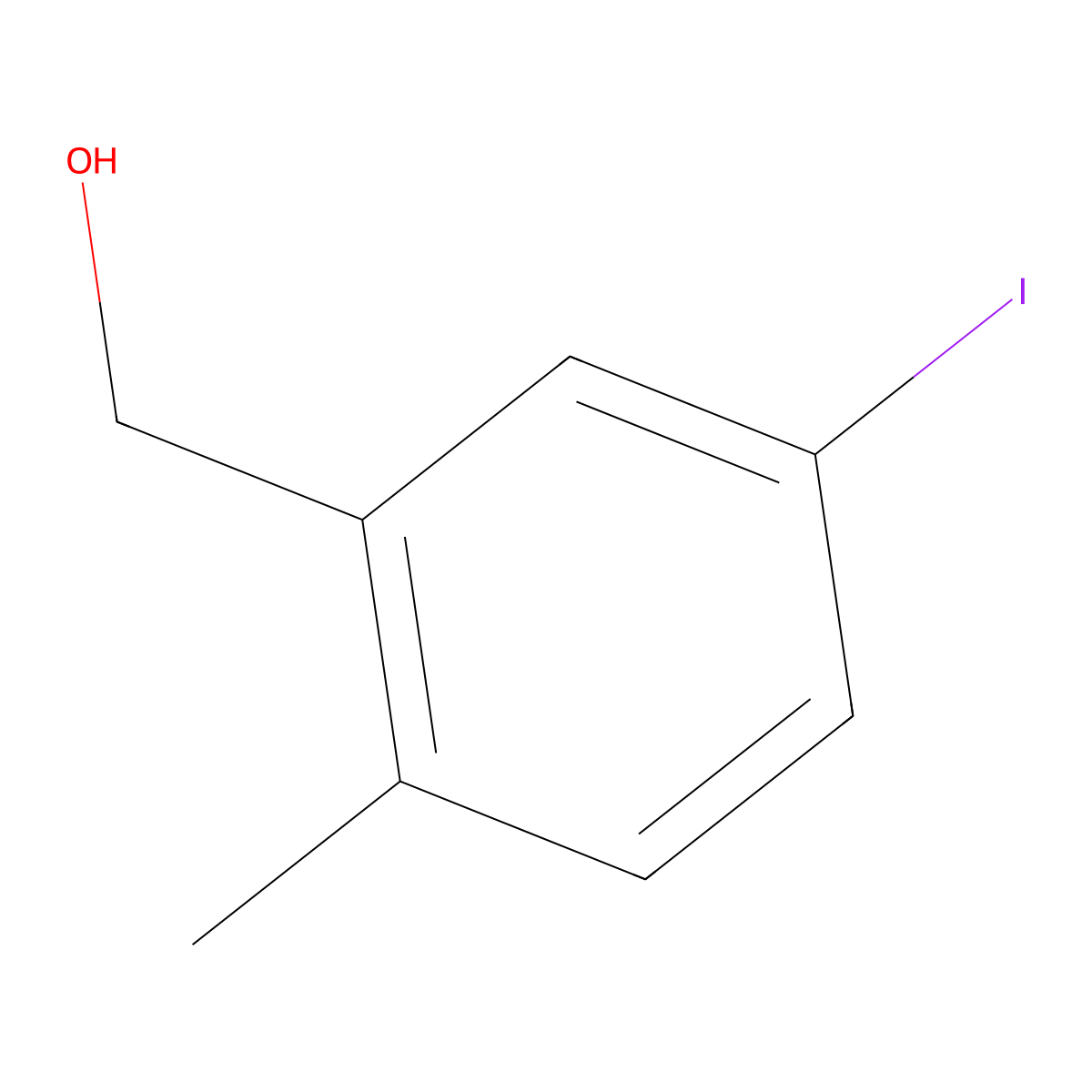 (5-Iodo-2-methylphenyl)methanol molecular structure, CAS 1260242-01-0