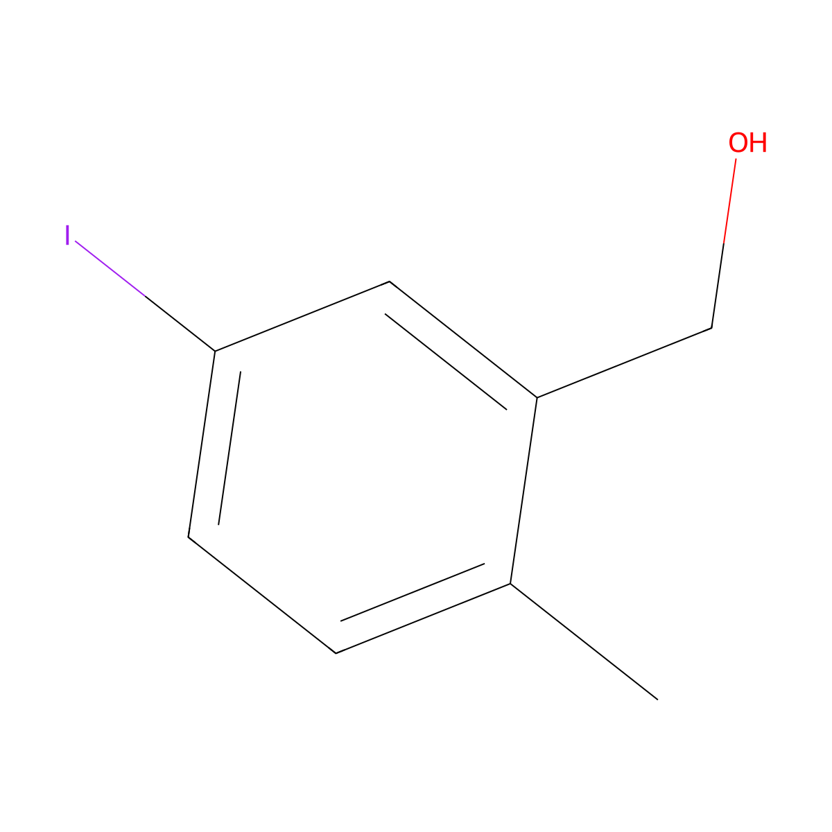 (5-Iodo-2-methylphenyl)methanol molecular structure, CAS 1260242-01-0