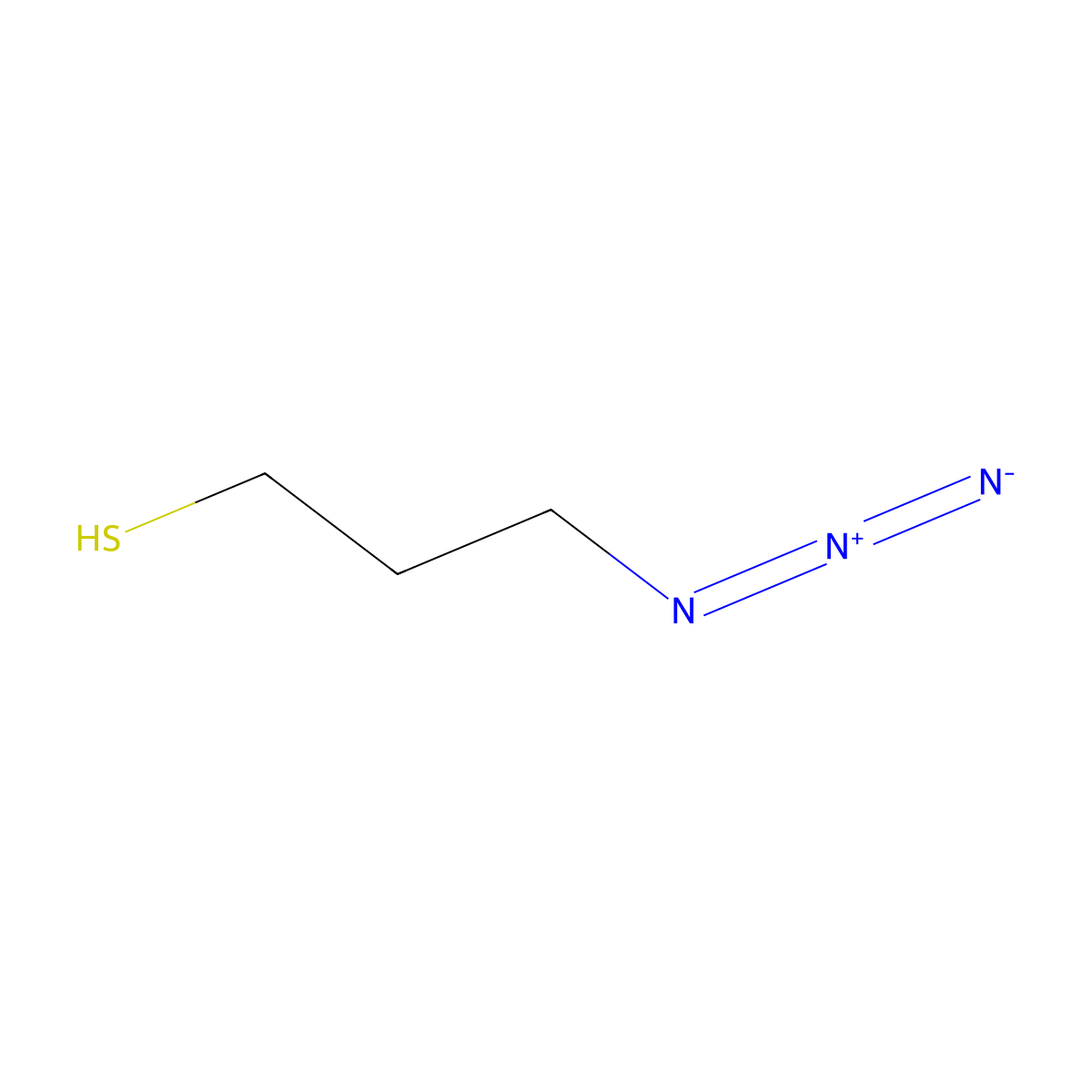 3-Azidopropane-1-thiol molecular structure, CAS 1260247-53-7