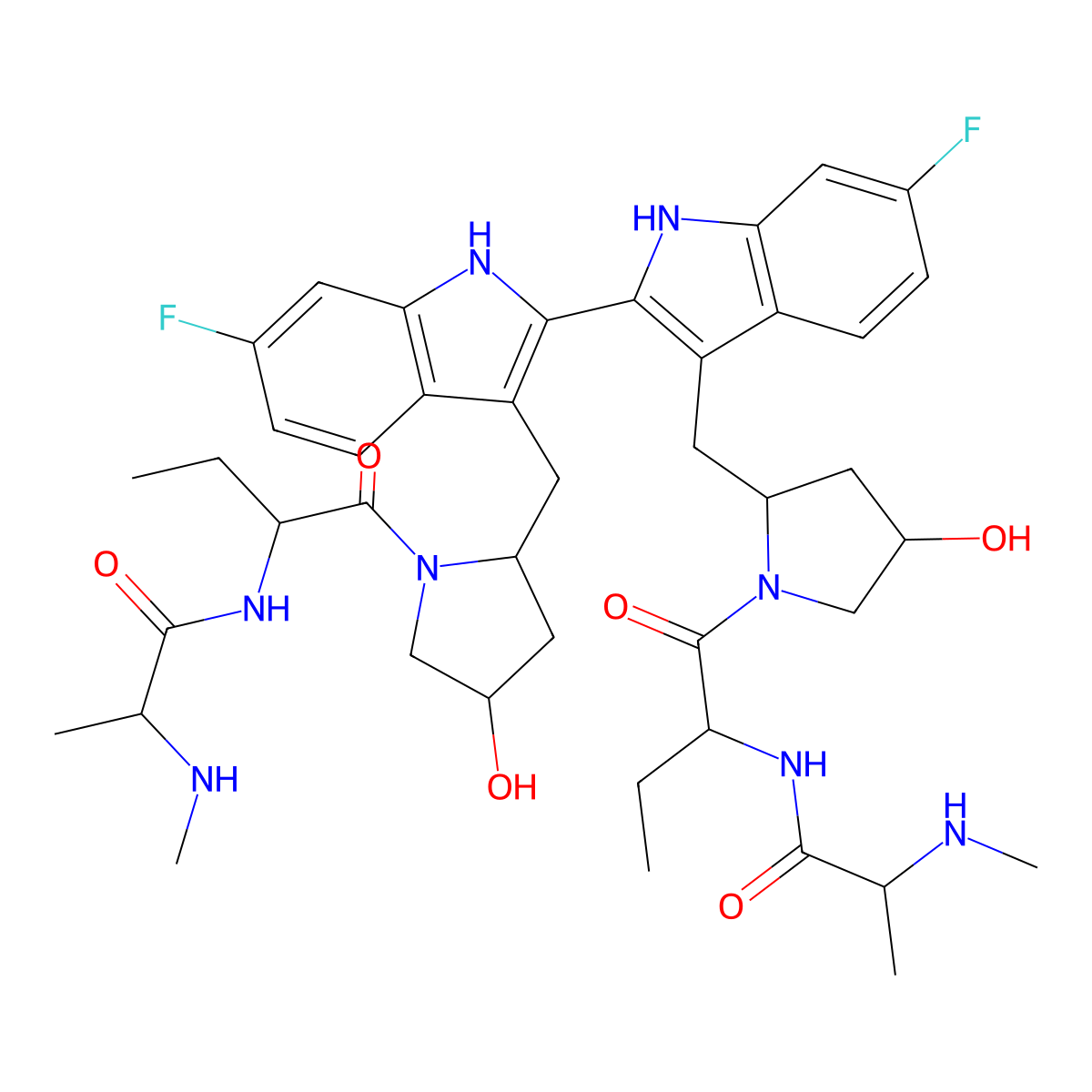 Birinapant molecular structure, CAS 1260251-31-7