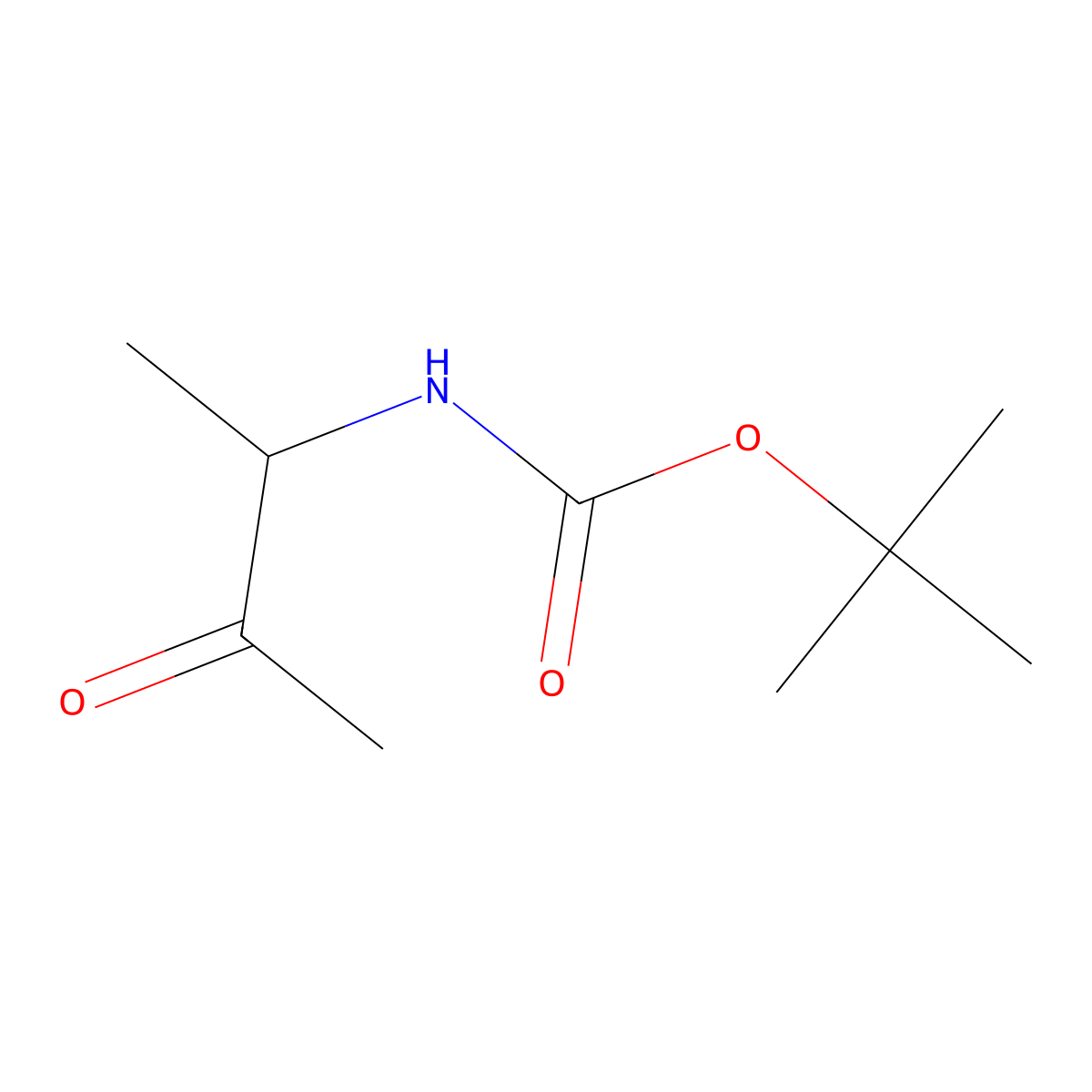 (S)-tert-Butyl (3-oxobutan-2-yl)carbamate molecular structure, CAS 126027-07-4
