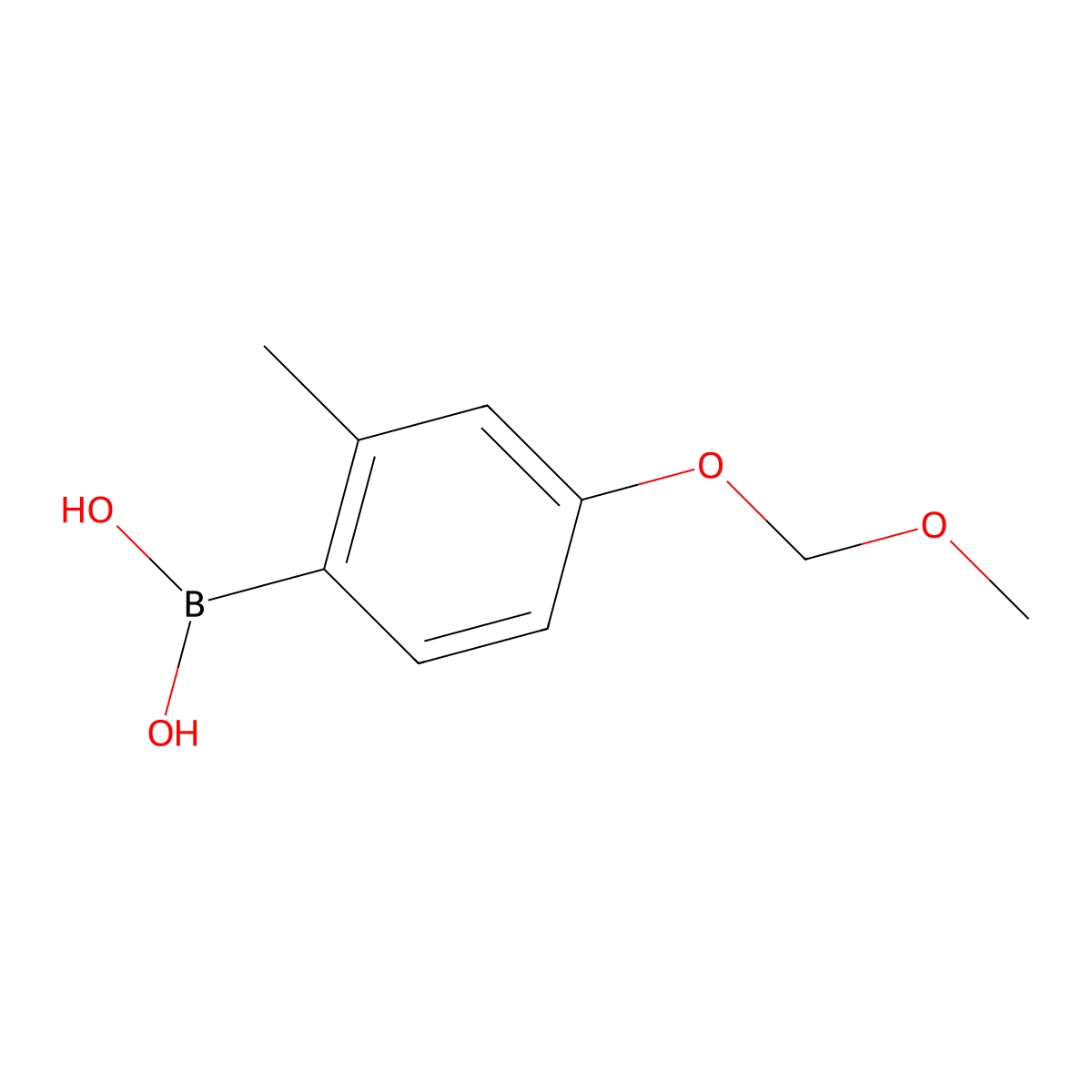 (4-(Methoxymethoxy)-2-methylphenyl)boronic acid molecular structure, CAS 1260374-05-7