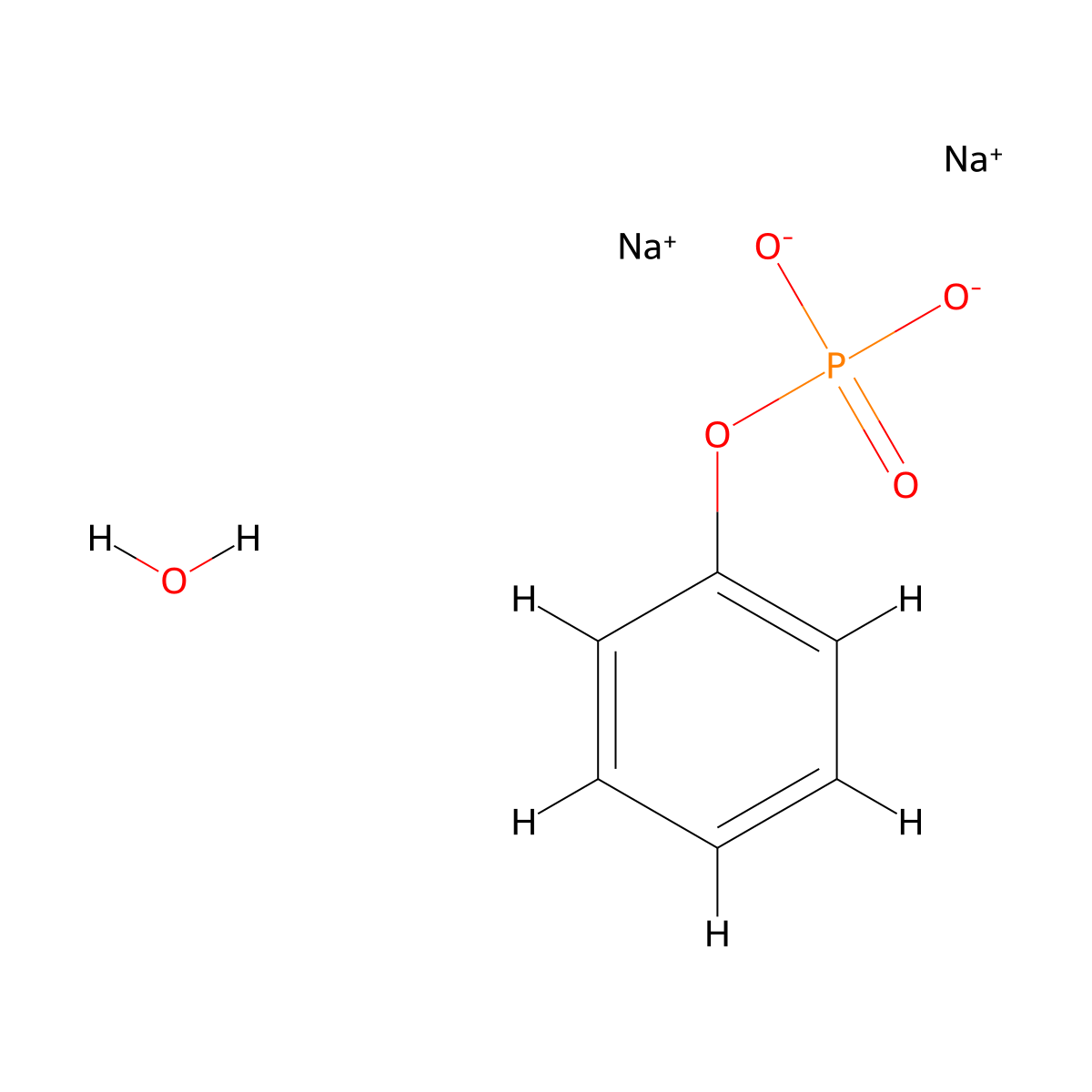 DisodiuM Phenyl Phosphate Hydrate molecular structure, CAS 1260375-37-8