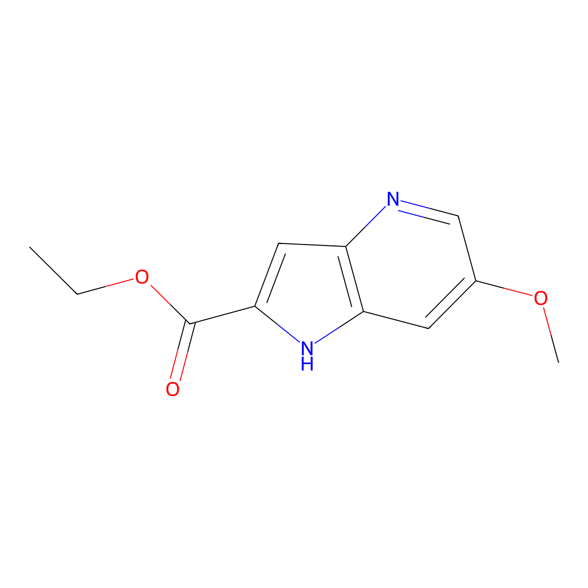 6-Methoxy-4-azaindole-2-carboxylic acid ethyl ester molecular structure, CAS 1260381-32-5