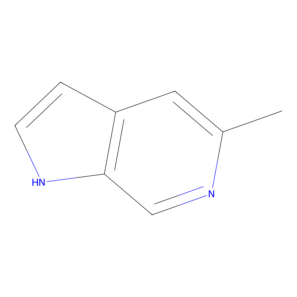 5-Methyl-1H-pyrrolo[2,3-c]pyridine molecular structure, CAS 1260381-52-9