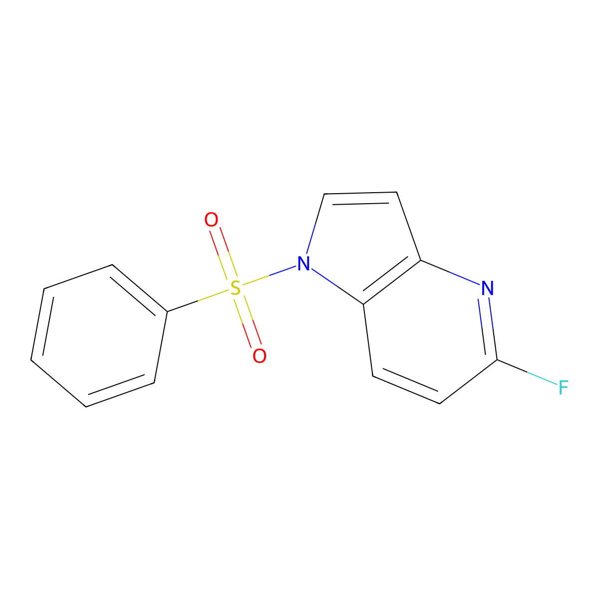 5-Fluoro-1-(phenylsulfonyl)-4-azaindole molecular structure, CAS 1260381-54-1