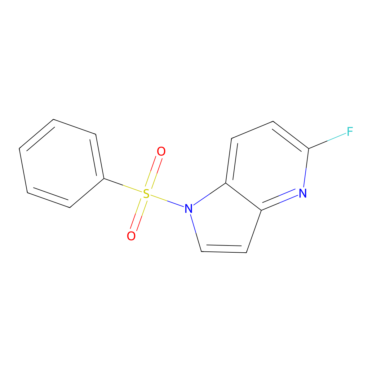 5-Fluoro-1-(phenylsulfonyl)-4-azaindole molecular structure, CAS 1260381-54-1