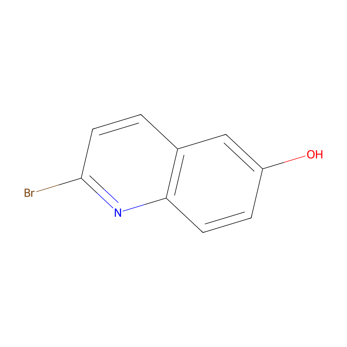 2-Bromoquinolin-6-ol molecular structure, CAS 1260381-68-7