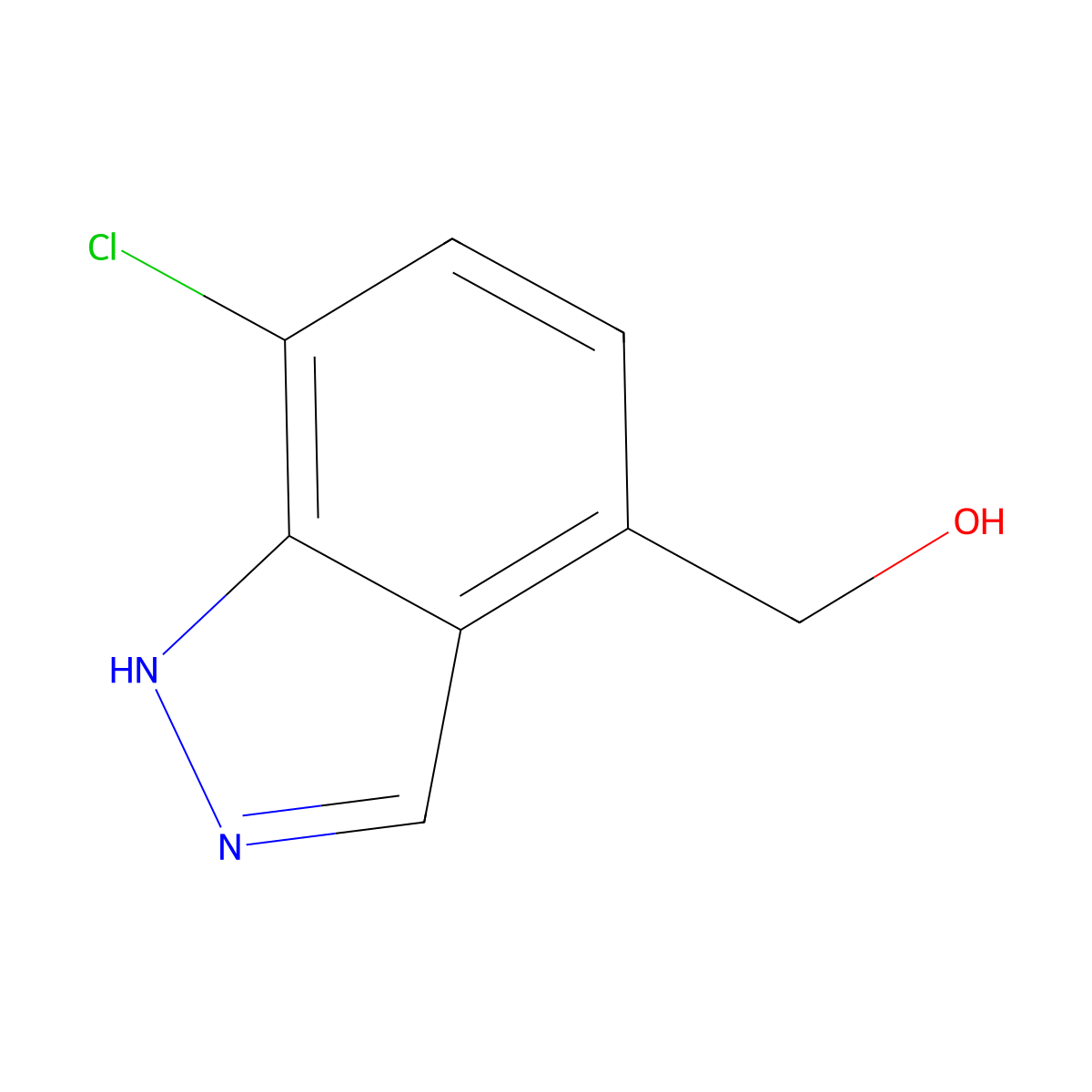 7-Chloro-4-hydroxymethyl-1H-indazole molecular structure, CAS 1260382-45-3
