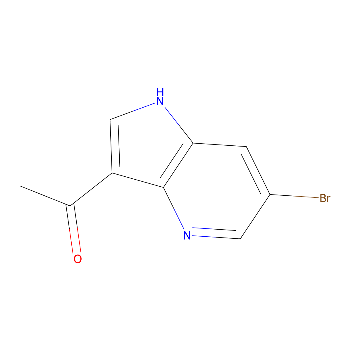 3-Acetyl-6-bromo-4-azaindole molecular structure, CAS 1260382-55-5