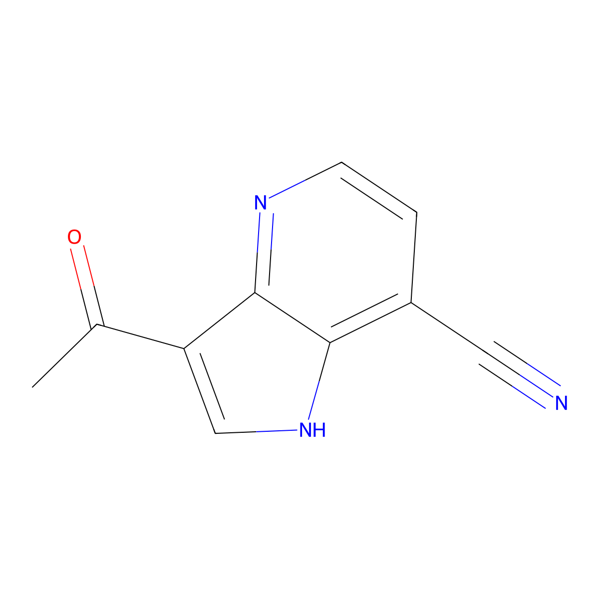 3-Acetyl-7-cyano-4-azaindole molecular structure, CAS 1260382-92-0