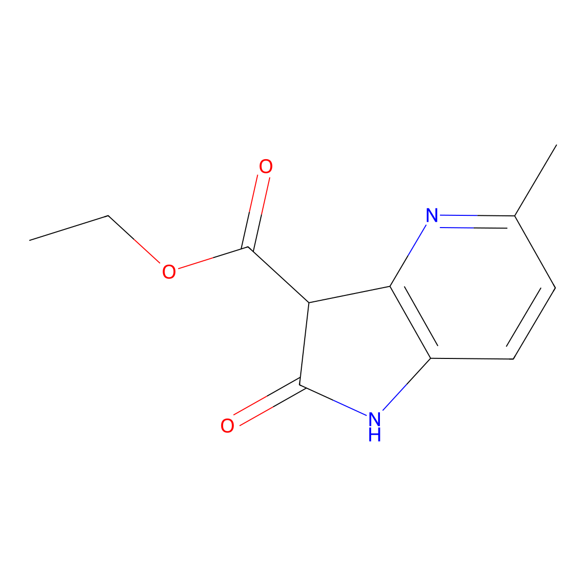 5-Methyl-4-aza-2-oxindole-3-carboxylic acid ethyl ester molecular structure, CAS 1260383-48-9