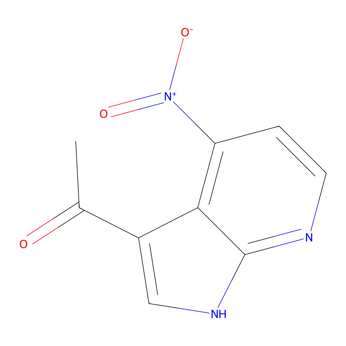 3-Acetyl-4-nitro-7-azaindole molecular structure, CAS 1260383-63-8