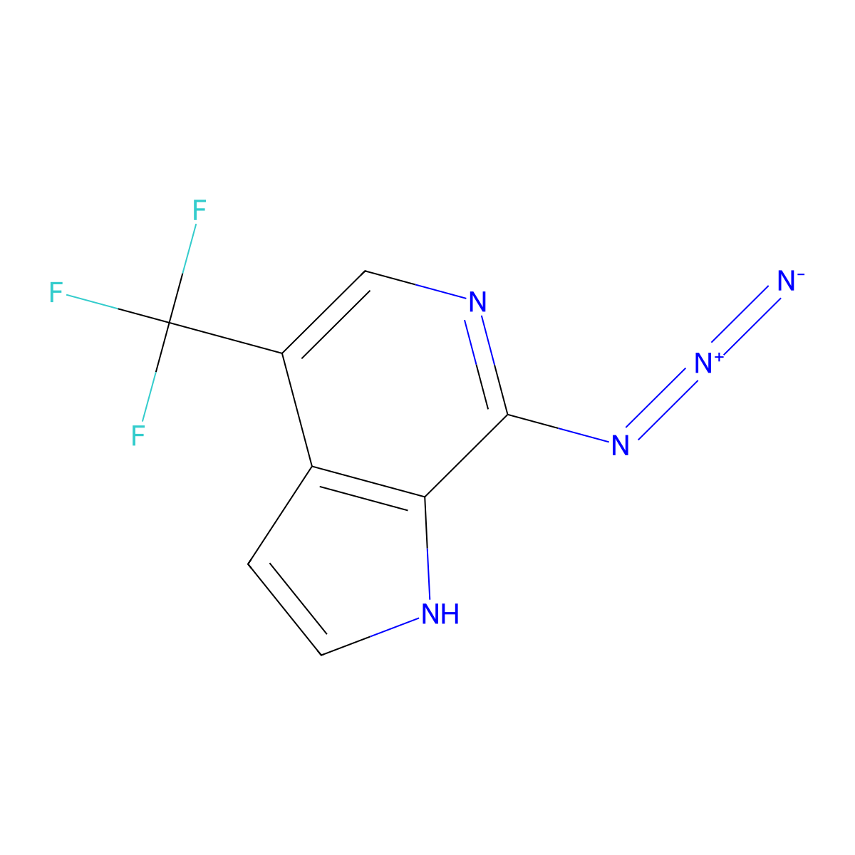 7-Azido-4-(trifluoromethyl)-6-azaindole molecular structure, CAS 1260383-88-7