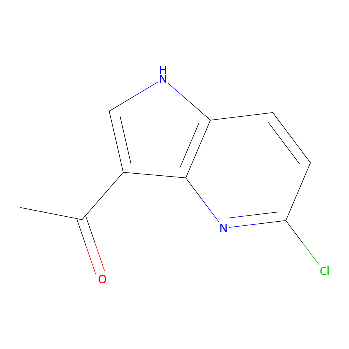 1-(5-Chloro-1H-pyrrolo[3,2-b]pyridin-3-yl)ethan-1-one molecular structure, CAS 1260384-24-4