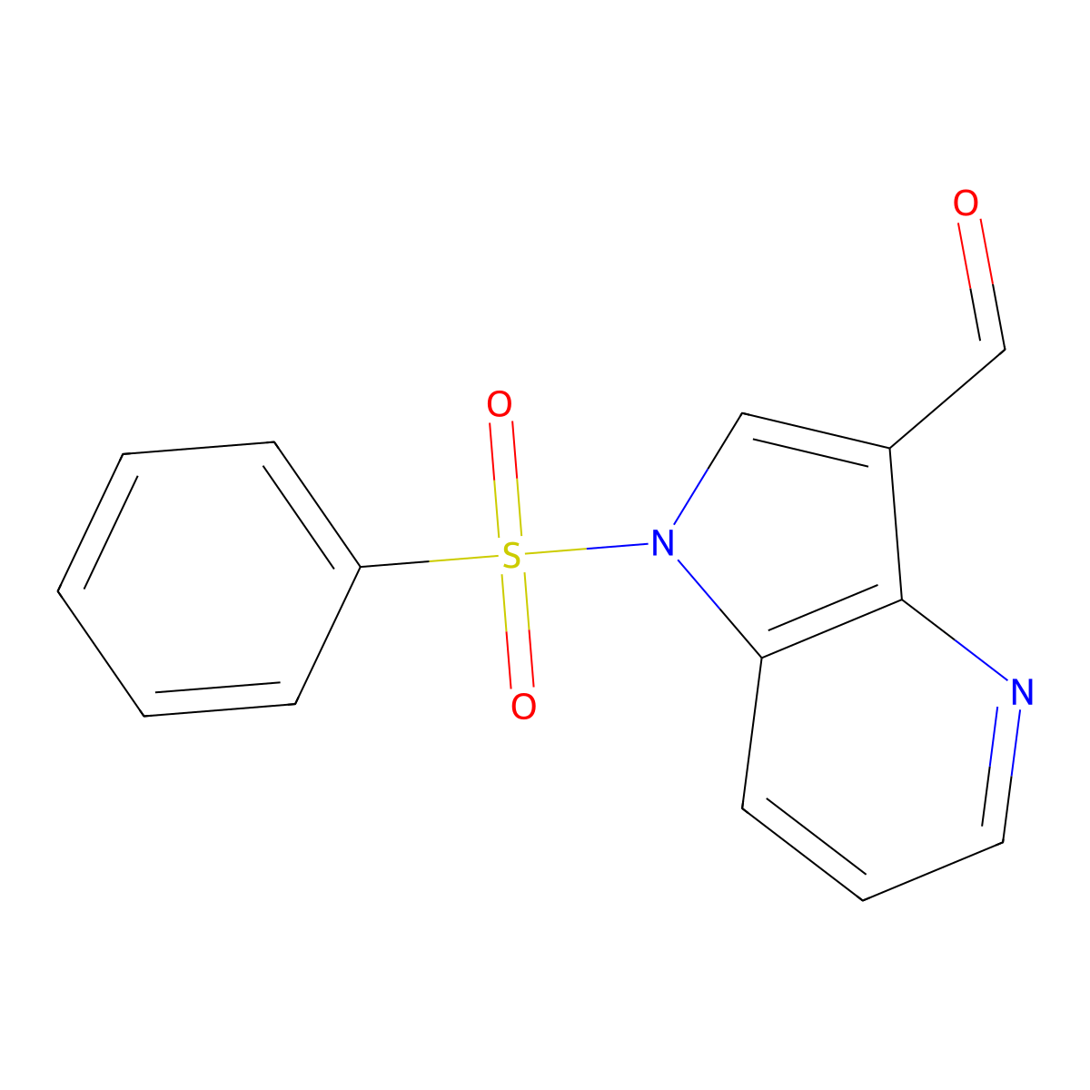 1-(Phenylsulfonyl)-4-azaindole-3-carbaldehyde molecular structure, CAS 1260384-94-8