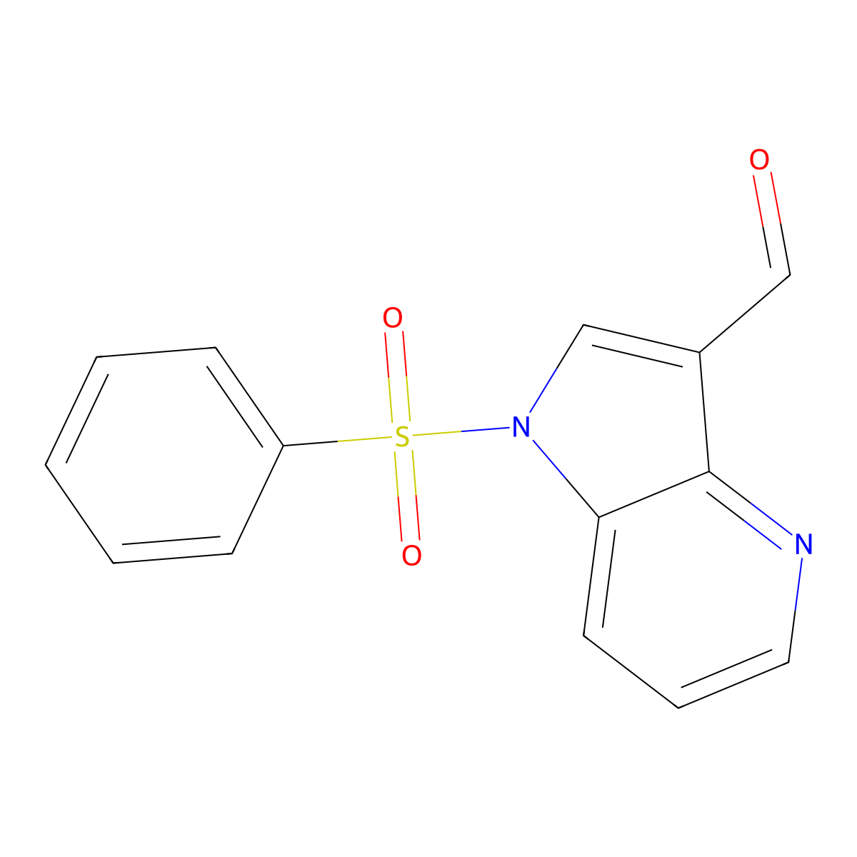 1-(Phenylsulfonyl)-4-azaindole-3-carbaldehyde molecular structure, CAS 1260384-94-8