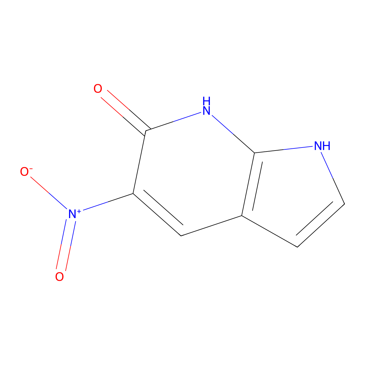 6-Hydroxy-5-nitro-7-azaindole molecular structure, CAS 1260385-40-7