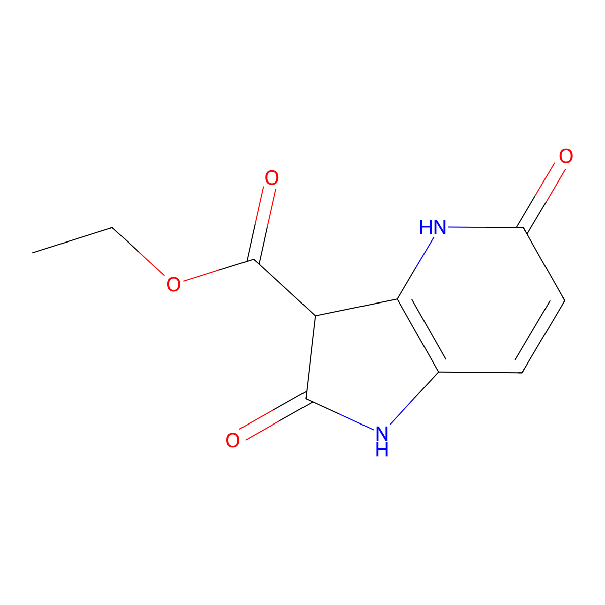5-Hydroxy-4-aza-2-oxindole-3-carboxylic acid ethyl ester molecular structure, CAS 1260385-47-4