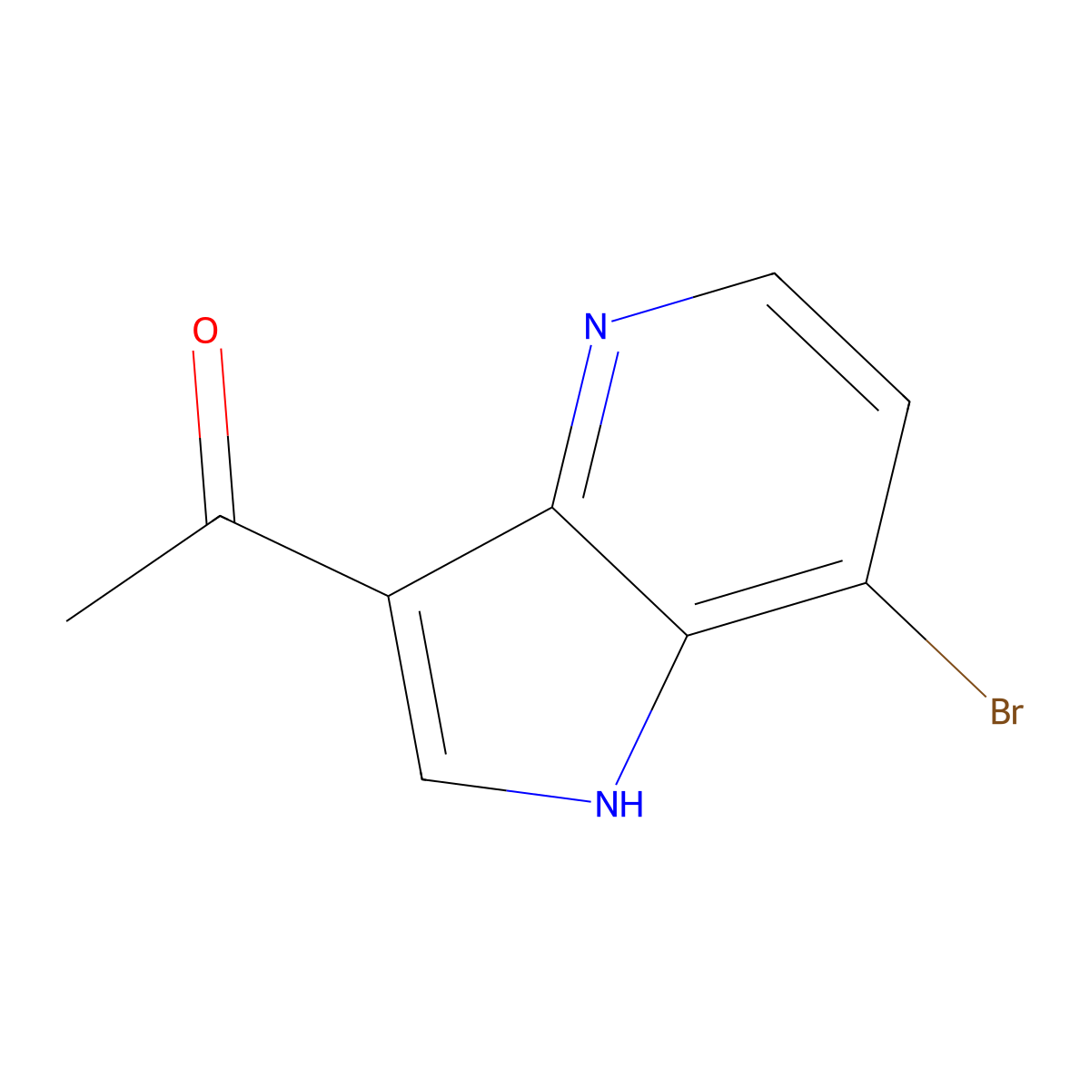 3-Acetyl-7-bromo-4-azaindole molecular structure, CAS 1260385-55-4