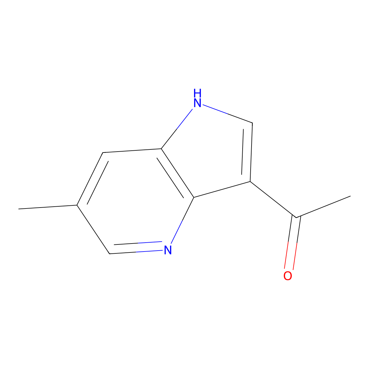 3-Acetyl-6-methyl-4-azaindole molecular structure, CAS 1260385-59-8