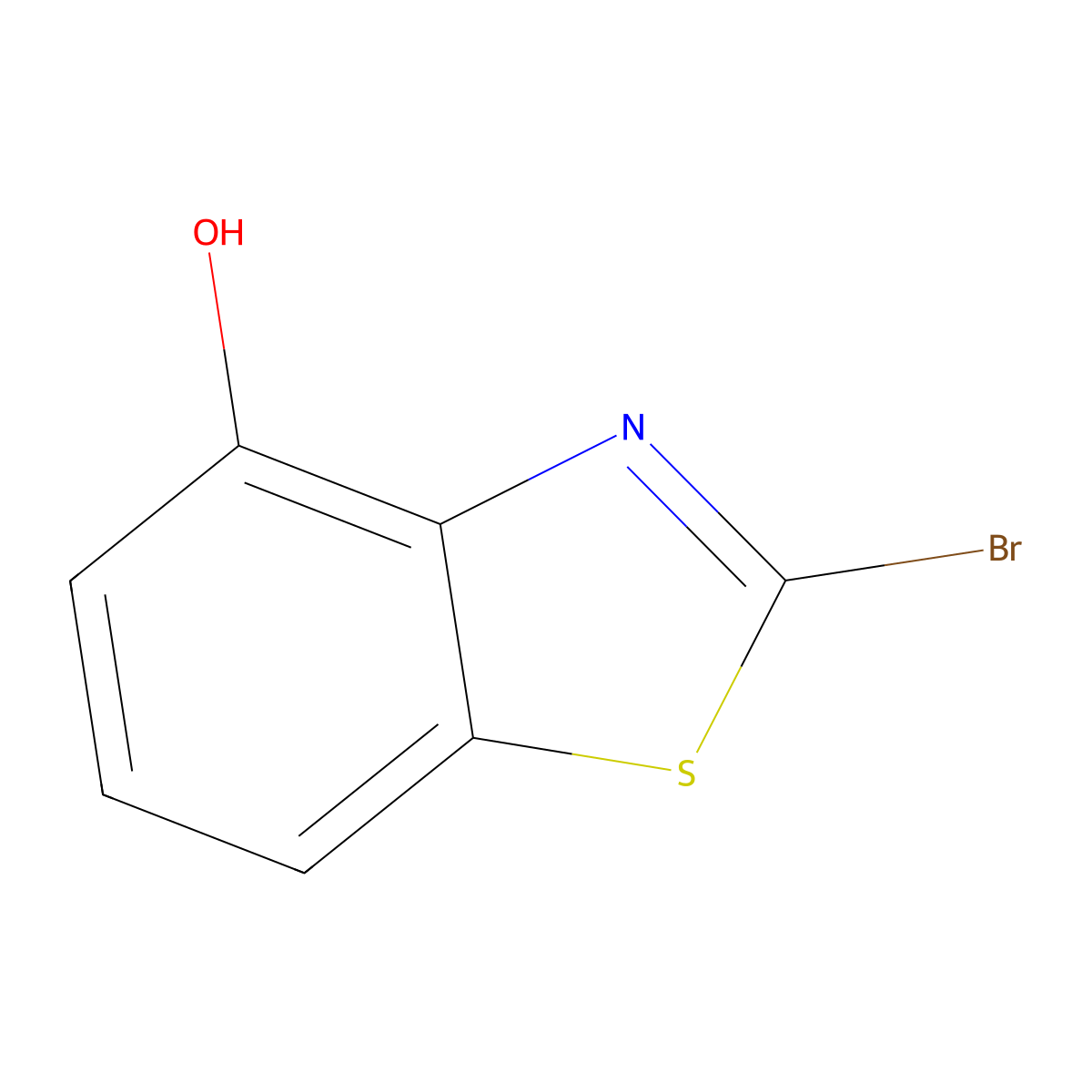 2-Bromobenzo[d]thiazol-4-ol molecular structure, CAS 1260385-62-3