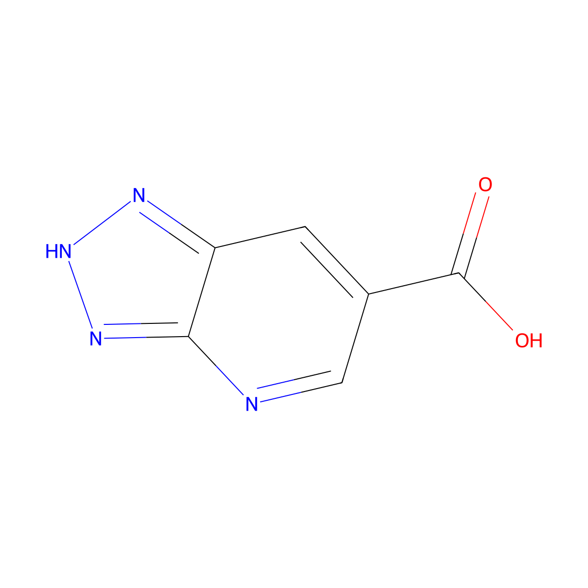 3H-(1,2,3)triazolo(4,5-b)pyridine-6-carboxylic acid molecular structure, CAS 1260385-82-7