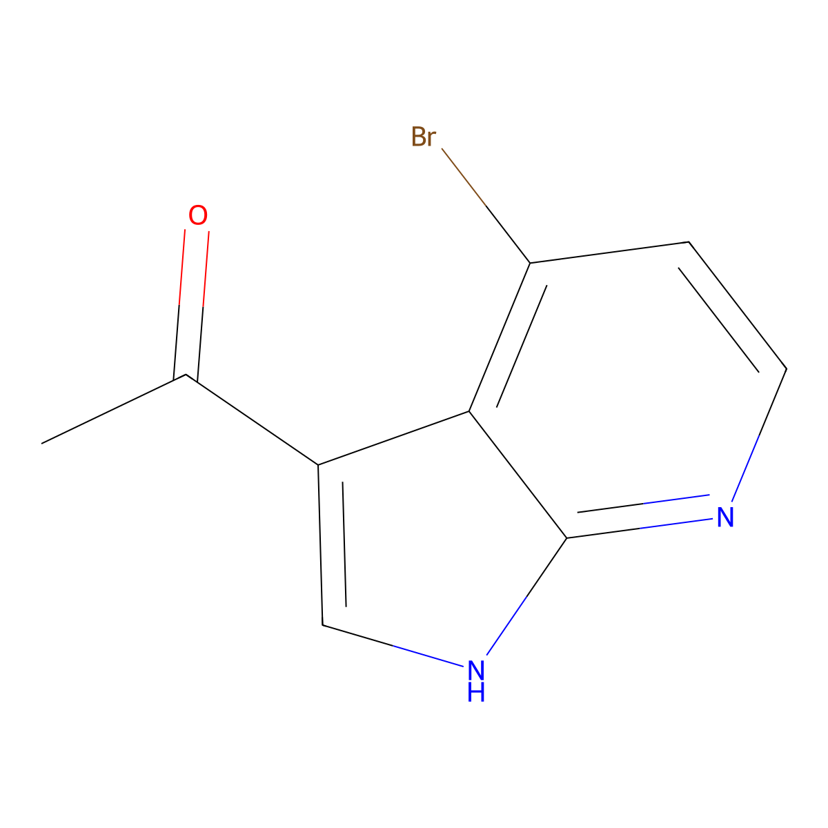 3-Acetyl-4-bromo-7-azaindole molecular structure, CAS 1260386-51-3