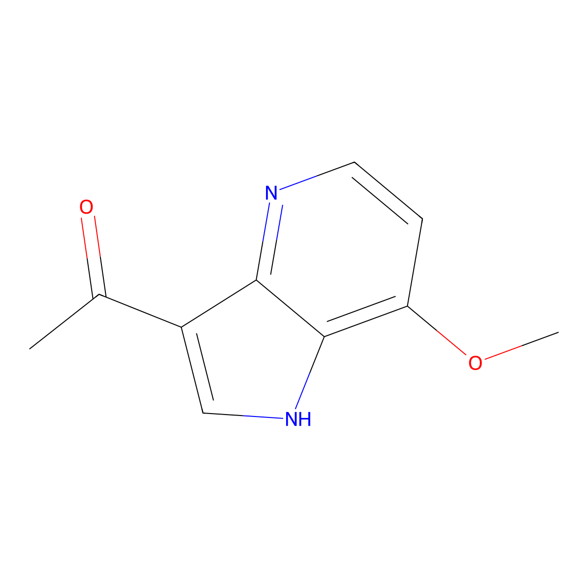 3-Acetyl-7-methoxy-4-azaindole molecular structure, CAS 1260387-15-2