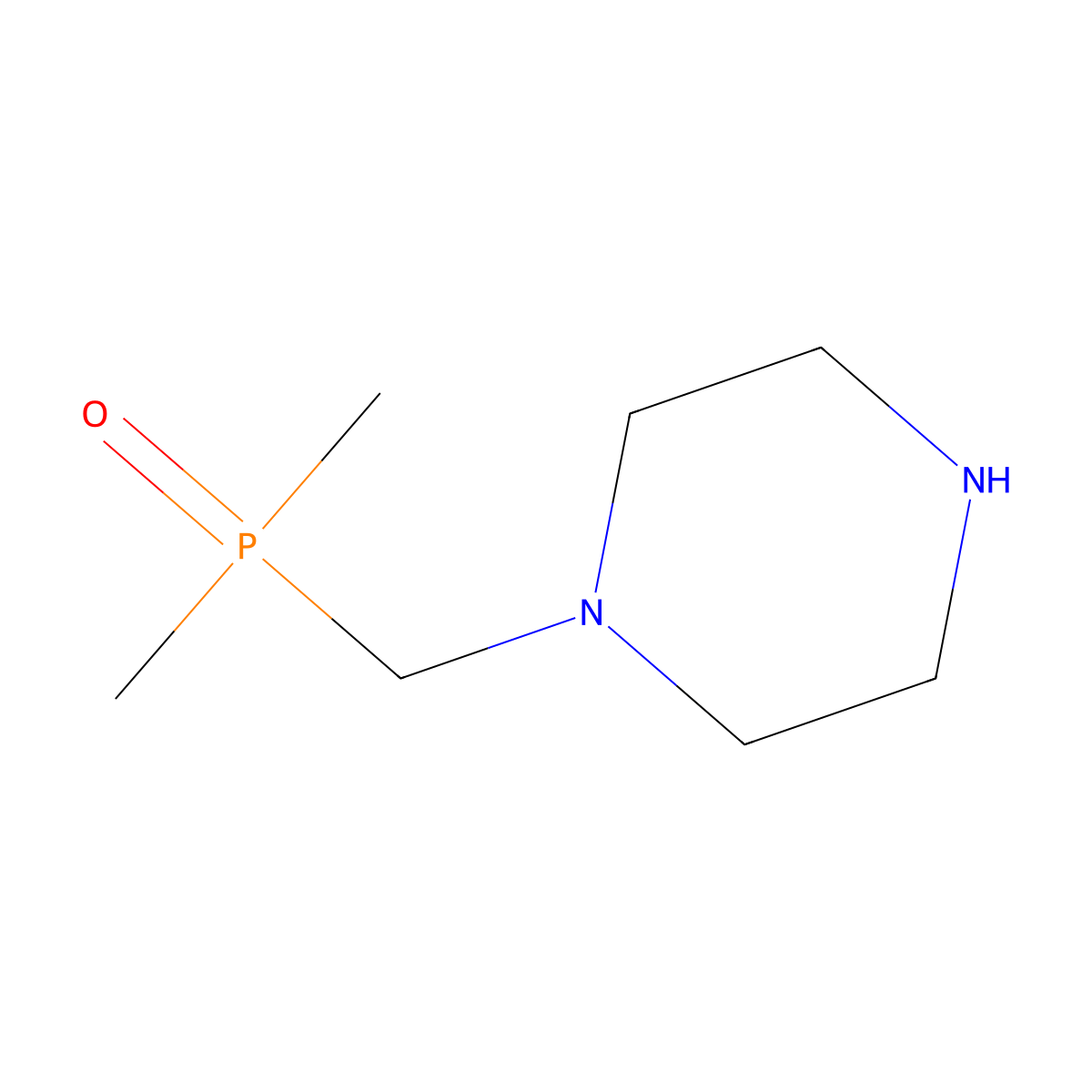 1-[(Dimethylphosphoryl)methyl]piperazine molecular structure, CAS 1260402-41-2