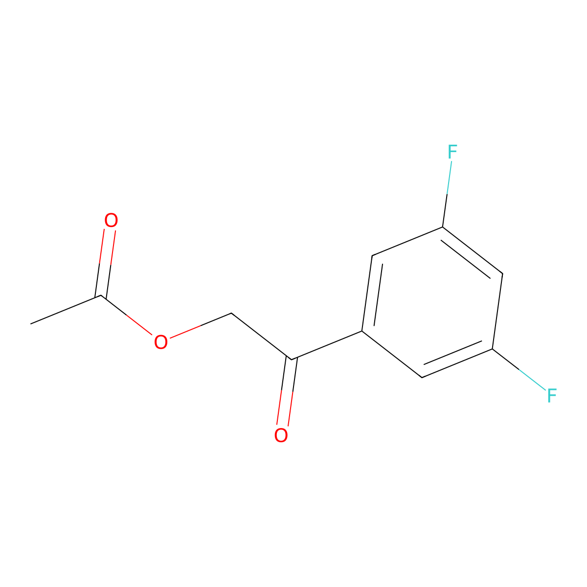 2-(Acetyloxy)-1-(3,5-difluorophenyl)ethanone molecular structure, CAS 1260403-63-1