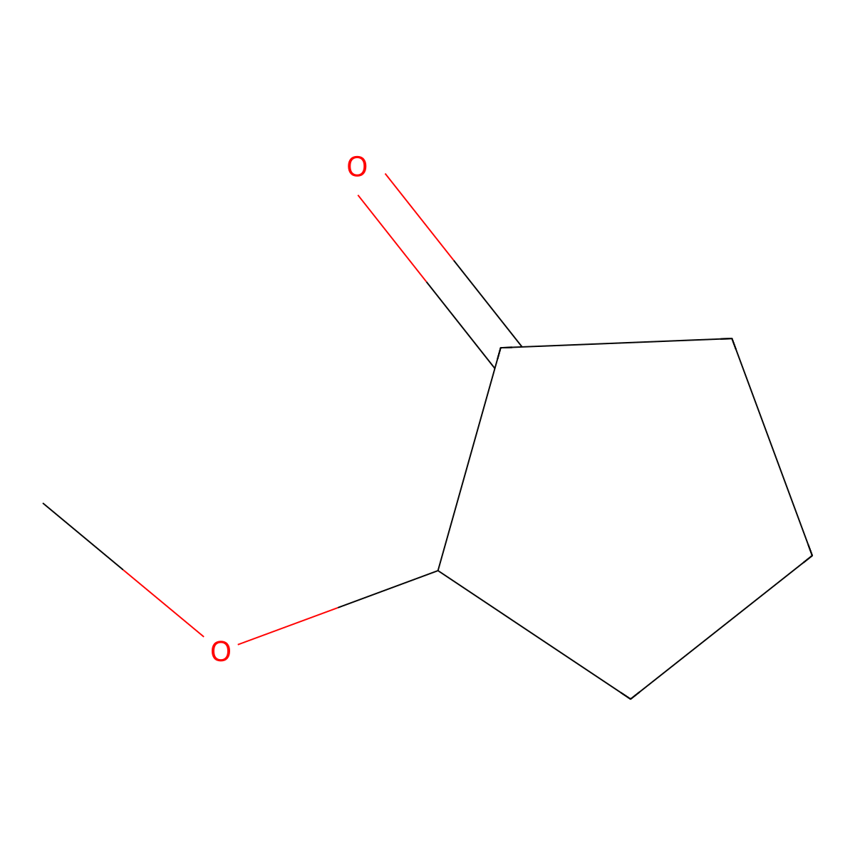 (2S)-2-methoxycyclopentan-1-one molecular structure, CAS 1260427-38-0
