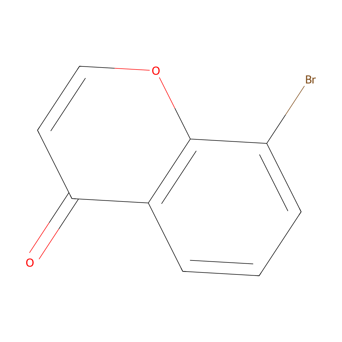 8-bromo-4H-chromen-4-one molecular structure, CAS 1260485-22-0