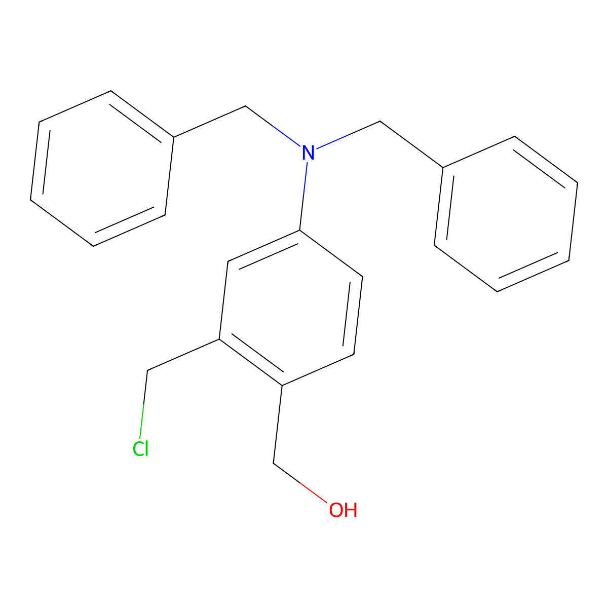 [2-(Chloromethyl)-4-(dibenzylamino)phenyl]methanol molecular structure, CAS 1260486-09-6