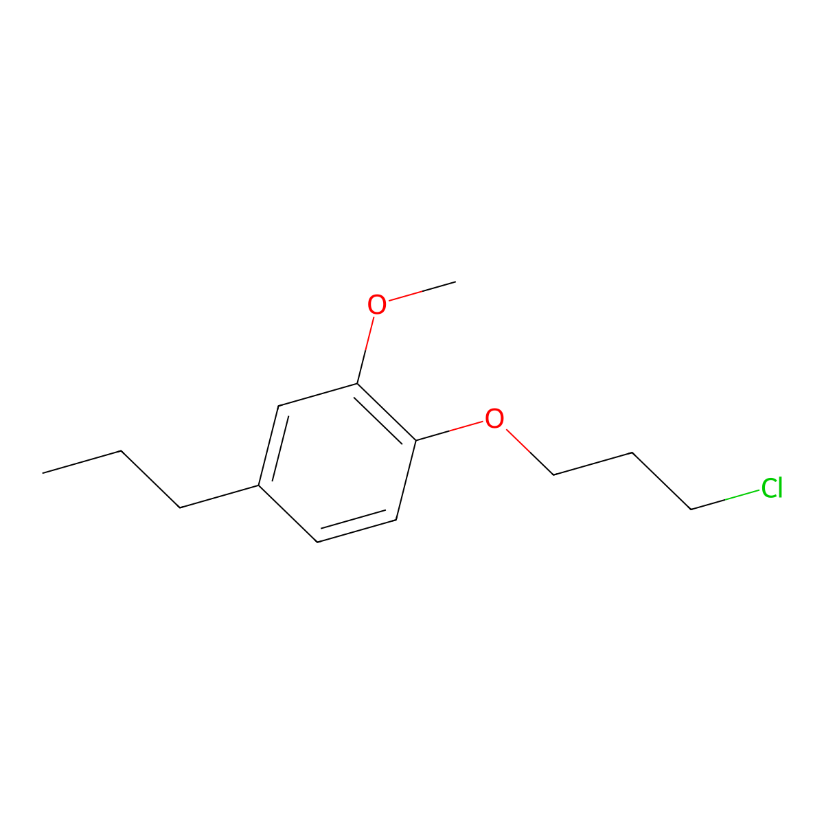 1-(3-Chloro-propoxy)-2-methoxy-4-propyl-benzene molecular structure, CAS 1260505-96-1