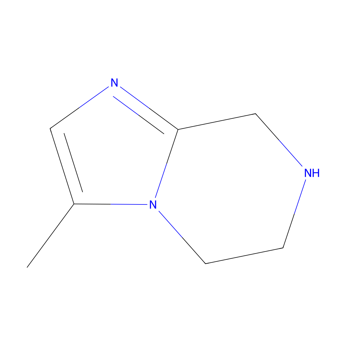3-Methyl-5,6,7,8-tetrahydroimidazo[1,2-a]pyrazine molecular structure, CAS 126052-23-1