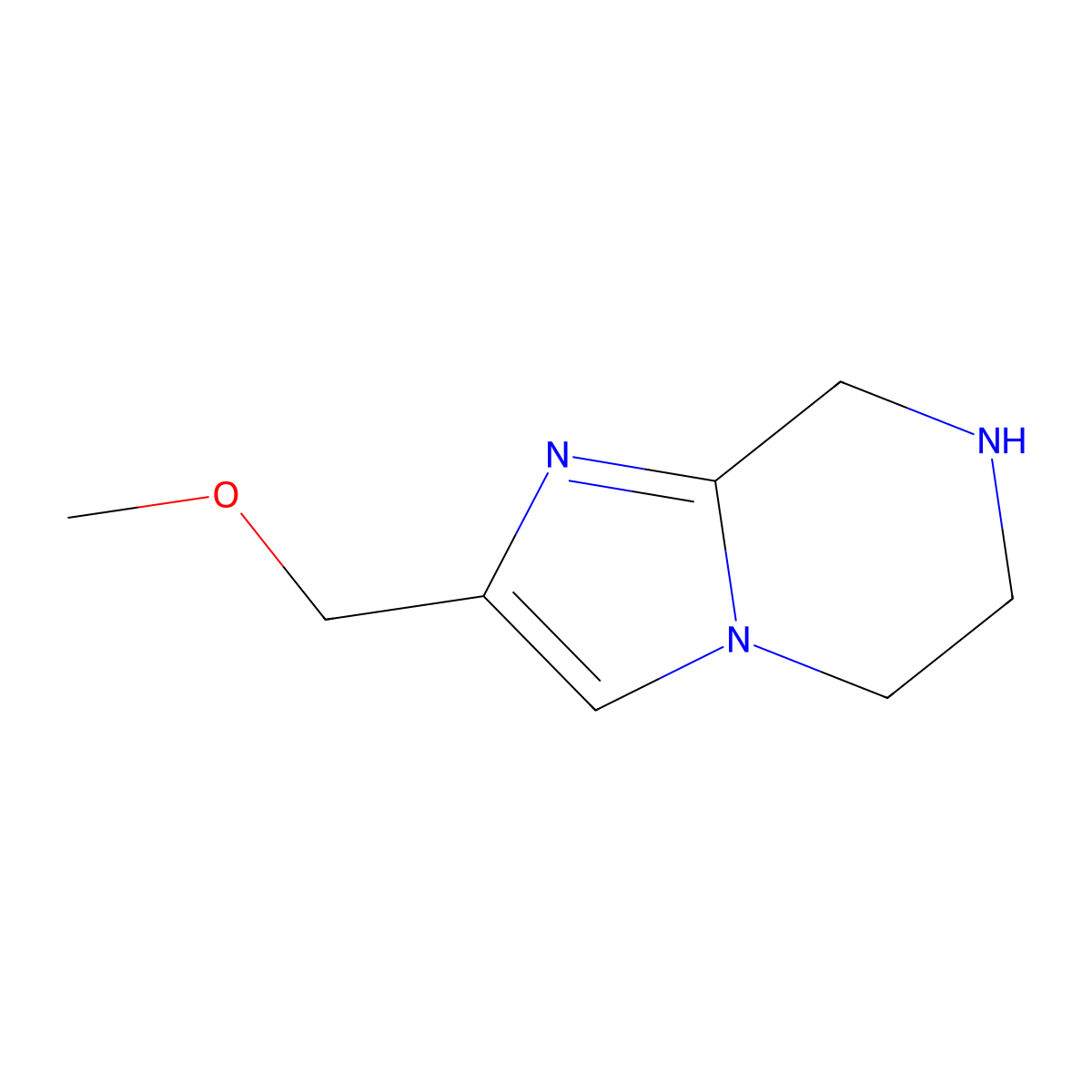 2-(Methoxymethyl)-5,6,7,8-tetrahydroimidazo[1,2-a]pyrazine molecular structure, CAS 126052-30-0