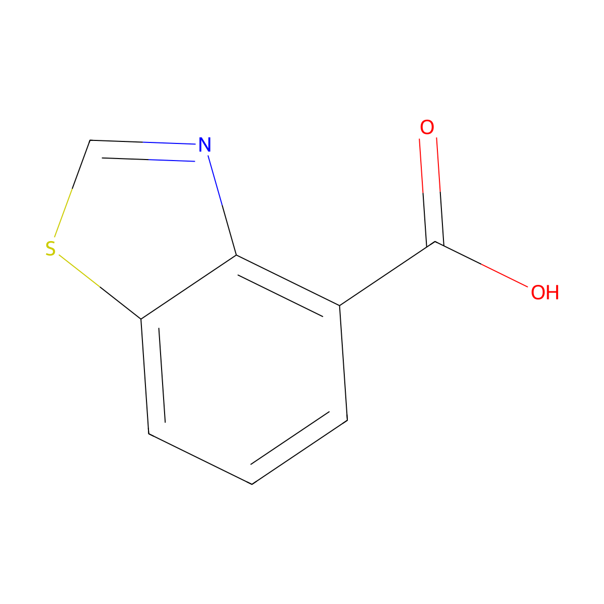 1,3-Benzothiazole-4-carboxylic acid molecular structure, CAS 1260529-67-6
