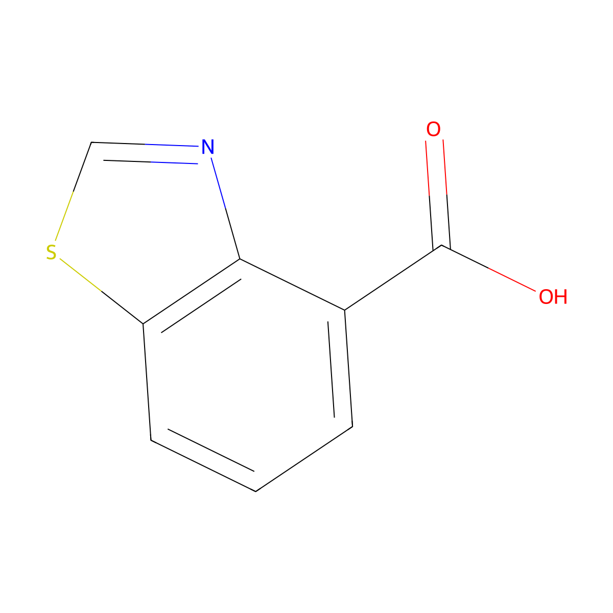 1,3-Benzothiazole-4-carboxylic acid molecular structure, CAS 1260529-67-6